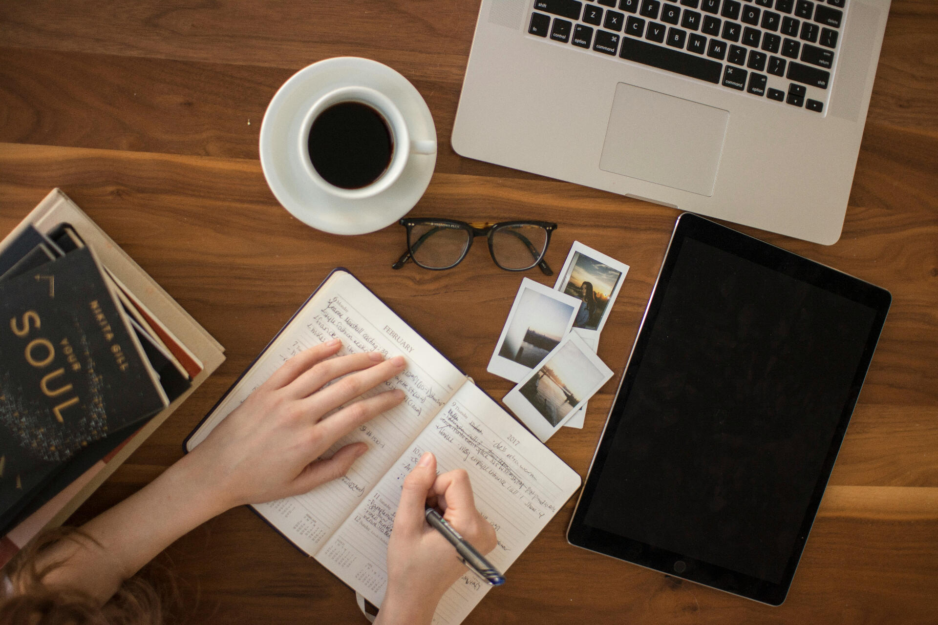 Modern home office desk